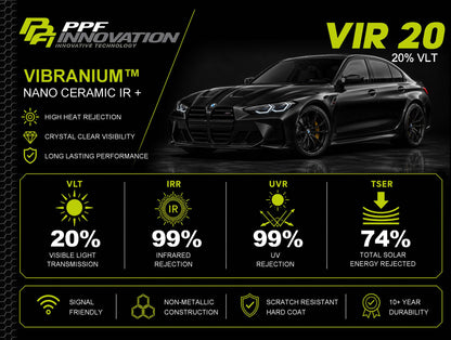 Vibranium Nano Ceramic IR+ Automotive Window Film