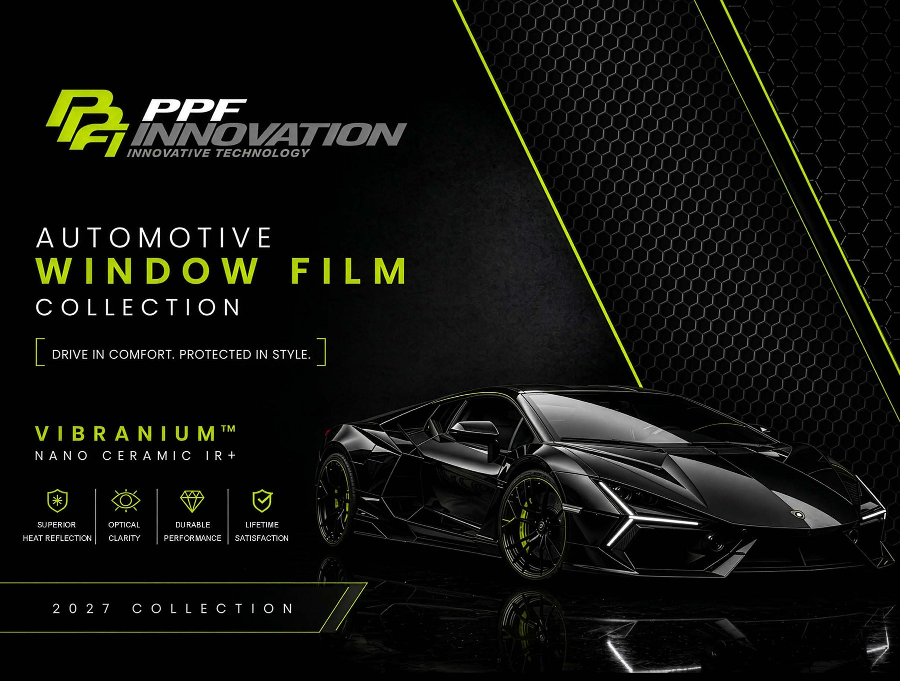 Vibranium Nano Ceramic IR+ window film